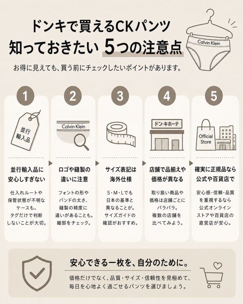 カルバンクラインのレディースパンツは「ドンキ」でも買えるが要注意！